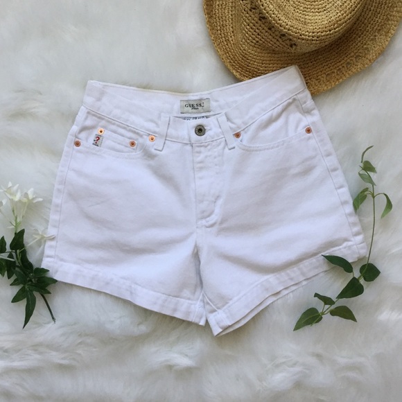 Guess Pants - GUESS Vintage White Shorts